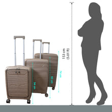 Hard-Shell Trolley Luggage Bag (Set of 3-pice / Mix Color)