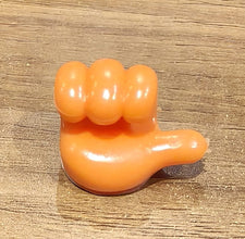 Orange Multifunctional Multi functional Hand Shape Wall Clip Hanger Keys Cable Holder